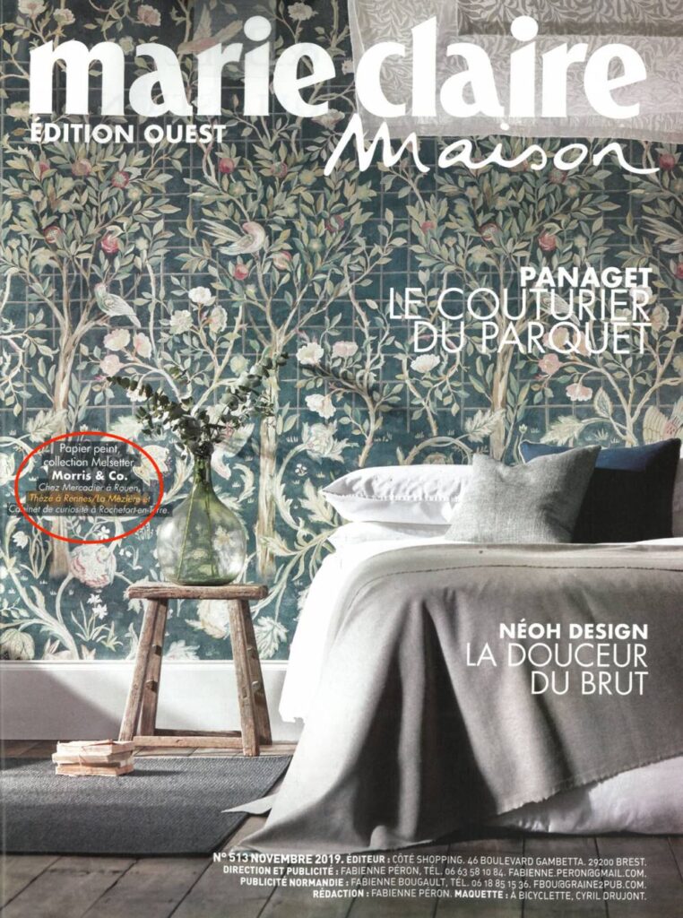 J. Thézé apparaît dans le magazine Marie-Claire Maison